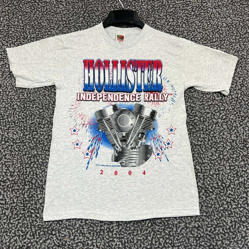 Vintage Hollister Independence Rally Shirt 14-16 Fruit of the Loom Deadstock New